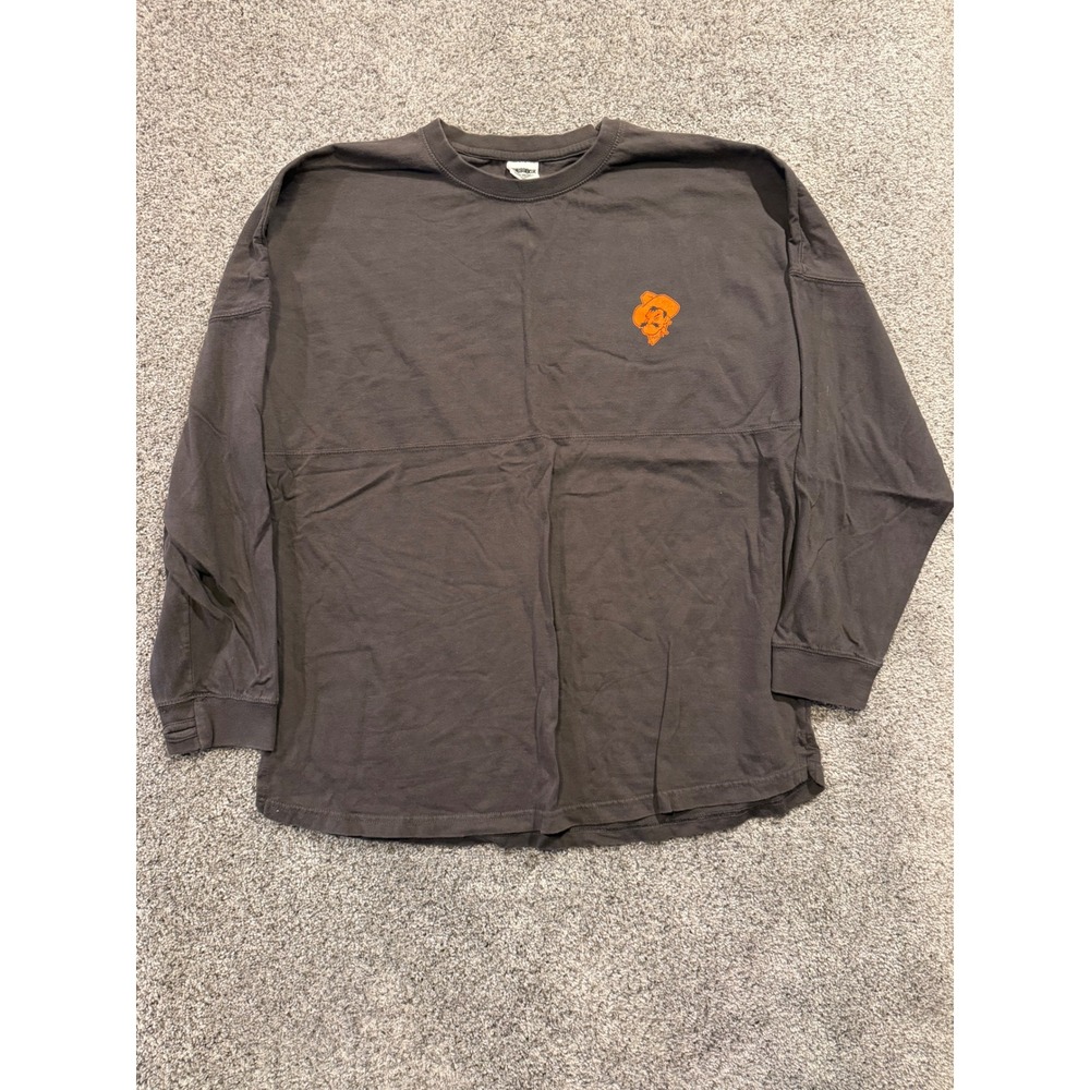 Pressbox Spirit Jersey Womens XL Gray Oklahoma State Cowboys Long Sleeve Tee OSU